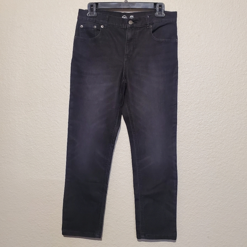 Wonder Nation Boys Size 14 Husky Adjustable Waist Slim Stretch Jeans